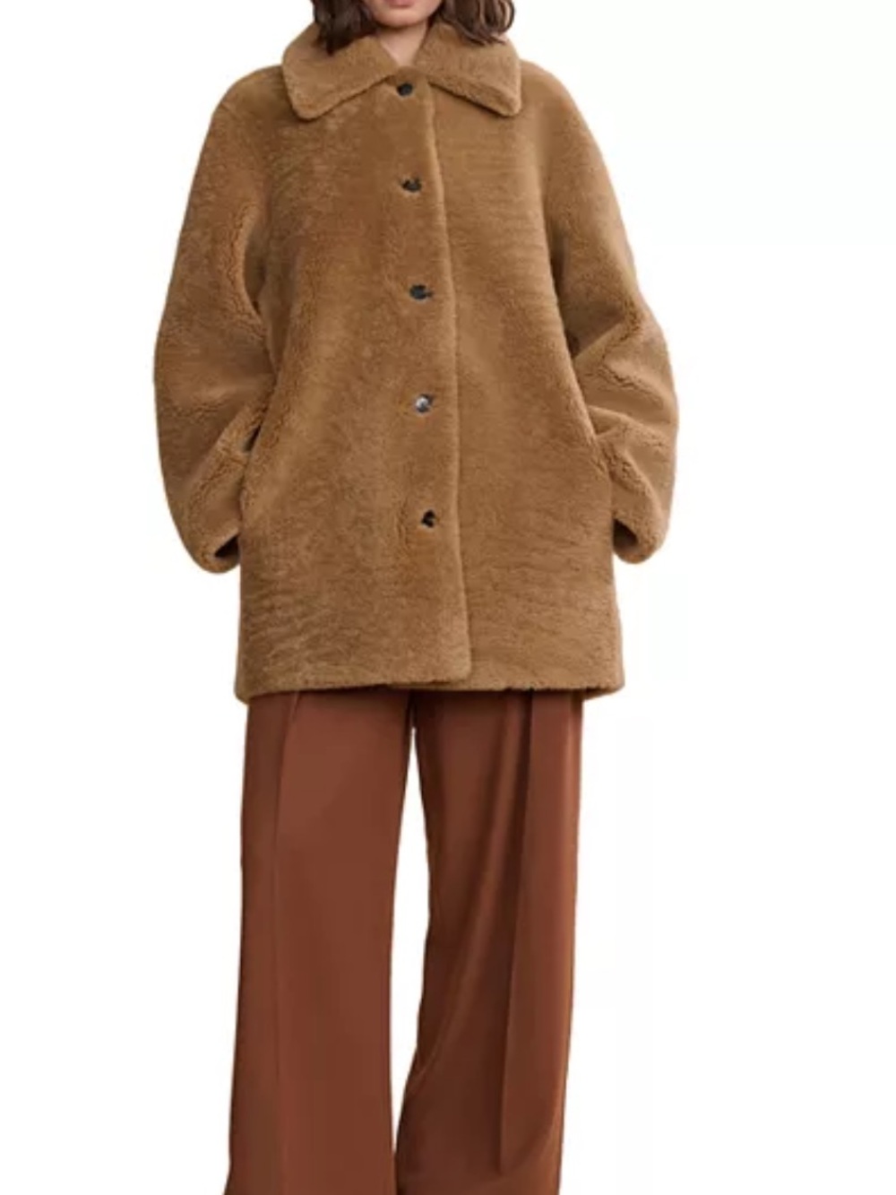 Jenni Kayne Aurora Reversible Shearling Coat size XS - Picture 5 of 16